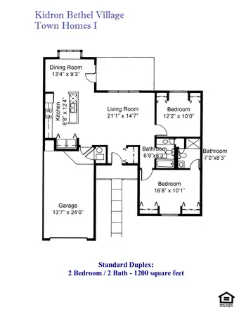 Floorplan of Kidron Bethel Village, Assisted Living, Nursing Home, Independent Living, CCRC, North Newton, KS 19