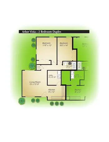 Floorplan of Schowalter Villa, Assisted Living, Nursing Home, Independent Living, CCRC, Hesston, KS 3