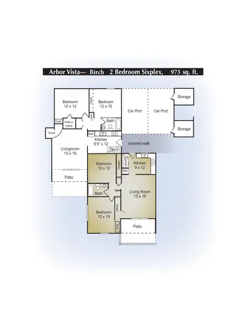 Floorplan of Schowalter Villa, Assisted Living, Nursing Home, Independent Living, CCRC, Hesston, KS 9