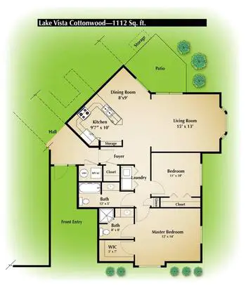 Floorplan of Schowalter Villa, Assisted Living, Nursing Home, Independent Living, CCRC, Hesston, KS 10