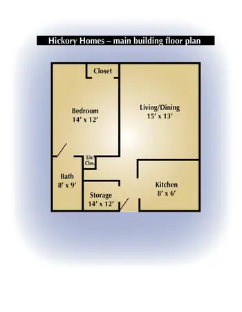 Floorplan of Schowalter Villa, Assisted Living, Nursing Home, Independent Living, CCRC, Hesston, KS 14