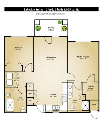 Floorplan of Schowalter Villa, Assisted Living, Nursing Home, Independent Living, CCRC, Hesston, KS 20