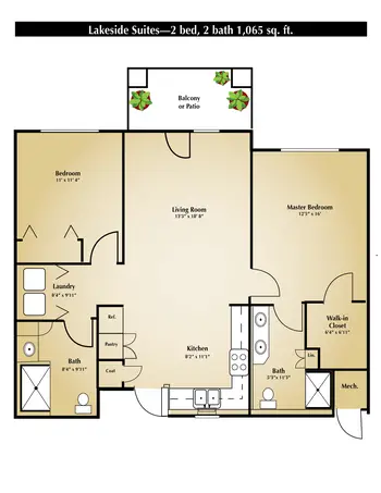 Floorplan of Schowalter Villa, Assisted Living, Nursing Home, Independent Living, CCRC, Hesston, KS 19