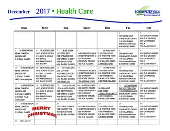 Activity Calendar of Schowalter Villa, Assisted Living, Nursing Home, Independent Living, CCRC, Hesston, KS 6