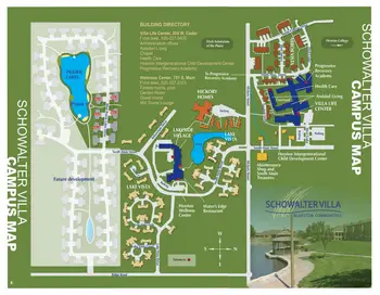 Campus Map of Schowalter Villa, Assisted Living, Nursing Home, Independent Living, CCRC, Hesston, KS 8
