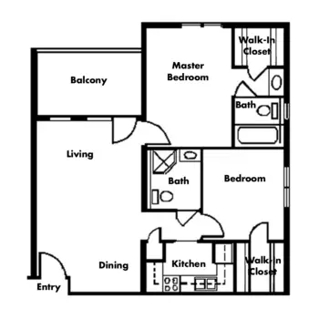 Floorplan of Brookridge, Assisted Living, Nursing Home, Independent Living, CCRC, Winston Salem, NC 3