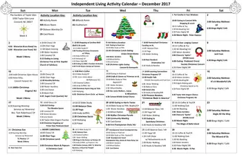 Activity Calendar of Taylor Glen, Assisted Living, Nursing Home, Independent Living, CCRC, Concord, NC 5