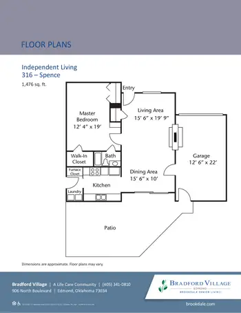 Floorplan of Villagio Bradford Village, Assisted Living, Nursing Home, Independent Living, CCRC, Edmond, OK 6