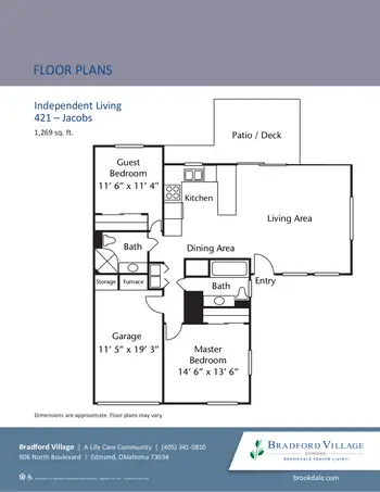 Floorplan of Villagio Bradford Village, Assisted Living, Nursing Home, Independent Living, CCRC, Edmond, OK 7