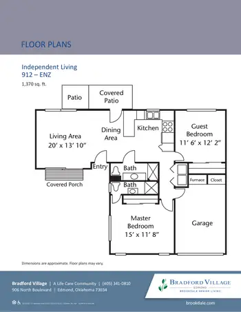 Floorplan of Villagio Bradford Village, Assisted Living, Nursing Home, Independent Living, CCRC, Edmond, OK 8