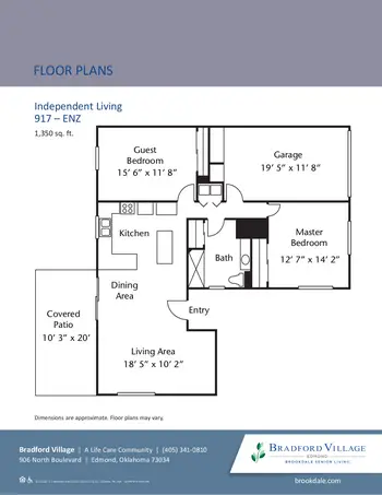 Floorplan of Villagio Bradford Village, Assisted Living, Nursing Home, Independent Living, CCRC, Edmond, OK 9