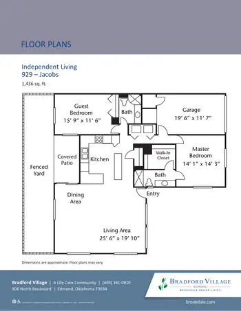 Floorplan of Villagio Bradford Village, Assisted Living, Nursing Home, Independent Living, CCRC, Edmond, OK 12