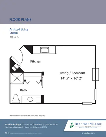 Floorplan of Villagio Bradford Village, Assisted Living, Nursing Home, Independent Living, CCRC, Edmond, OK 15