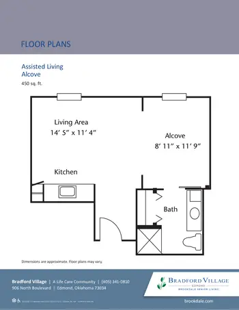 Floorplan of Villagio Bradford Village, Assisted Living, Nursing Home, Independent Living, CCRC, Edmond, OK 16