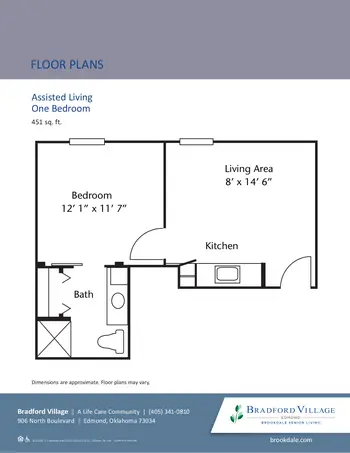 Floorplan of Villagio Bradford Village, Assisted Living, Nursing Home, Independent Living, CCRC, Edmond, OK 17