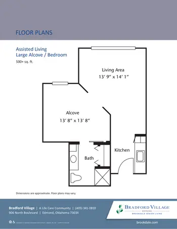 Floorplan of Villagio Bradford Village, Assisted Living, Nursing Home, Independent Living, CCRC, Edmond, OK 20