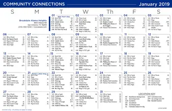 Activity Calendar of Brookdale Alamo Heights, Assisted Living, Nursing Home, Independent Living, CCRC, San Antonio, TX 3