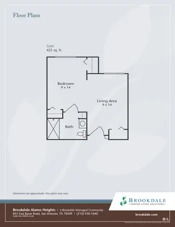 Floorplan of Brookdale Alamo Heights, Assisted Living, Nursing Home, Independent Living, CCRC, San Antonio, TX 4