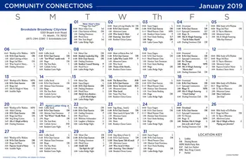 Activity Calendar of Brookdale Broadway Cityview, Assisted Living, Nursing Home, Independent Living, CCRC, Ft. Worth, TX 3