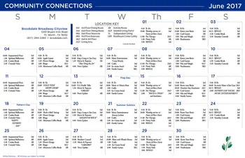 Activity Calendar of Brookdale Broadway Cityview, Assisted Living, Nursing Home, Independent Living, CCRC, Ft. Worth, TX 9