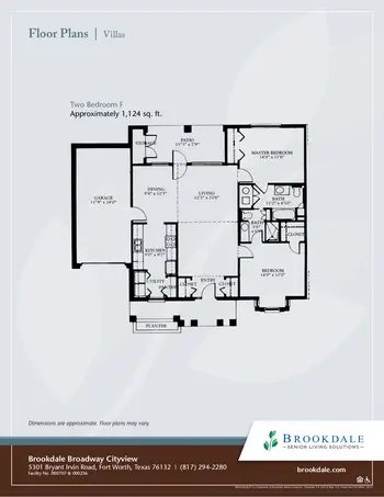 Floorplan of Brookdale Broadway Cityview, Assisted Living, Nursing Home, Independent Living, CCRC, Ft. Worth, TX 9