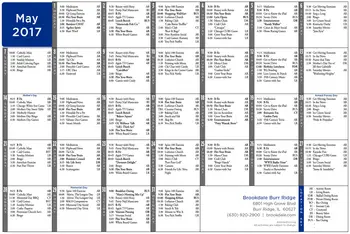 Activity Calendar of Brookdale Burr Ridge, Assisted Living, Nursing Home, Independent Living, CCRC, Burr Ridge, IL 1