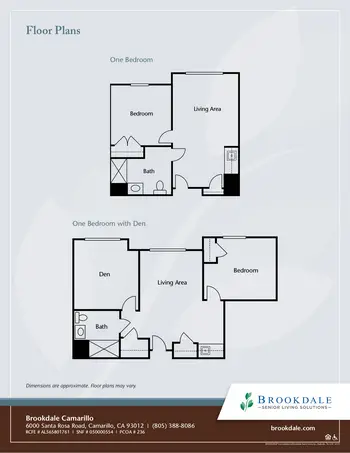 Floorplan of Brookdale Camarillo, Assisted Living, Nursing Home, Independent Living, CCRC, Camarillo, CA 5