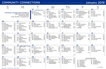 Activity Calendar of Brookdale Carriage Club Providence, Assisted Living, Nursing Home, Independent Living, CCRC, Charlotte, NC 15