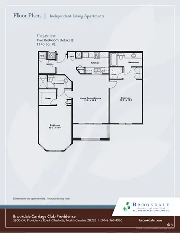 Floorplan of Brookdale Carriage Club Providence, Assisted Living, Nursing Home, Independent Living, CCRC, Charlotte, NC 4