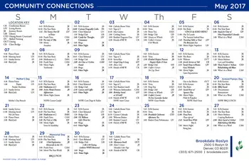 Activity Calendar of Brookdale Denver, Assisted Living, Nursing Home, Independent Living, CCRC, Denver, CO 1