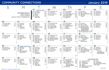 Activity Calendar of Brookdale Denver, Assisted Living, Nursing Home, Independent Living, CCRC, Denver, CO 3