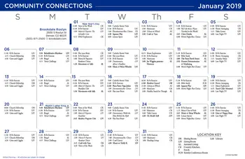 Activity Calendar of Brookdale Denver, Assisted Living, Nursing Home, Independent Living, CCRC, Denver, CO 11