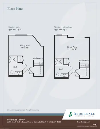 Floorplan of Brookdale Denver, Assisted Living, Nursing Home, Independent Living, CCRC, Denver, CO 1
