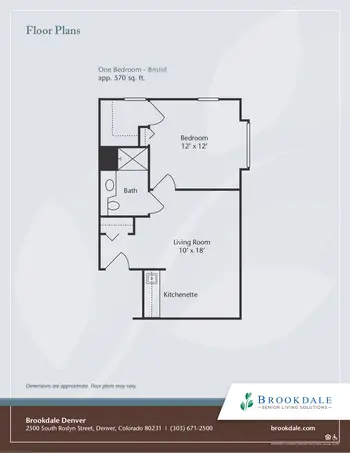 Floorplan of Brookdale Denver, Assisted Living, Nursing Home, Independent Living, CCRC, Denver, CO 3