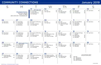 Activity Calendar of Easley Place, Assisted Living, Nursing Home, Independent Living, CCRC, Easley, SC 11