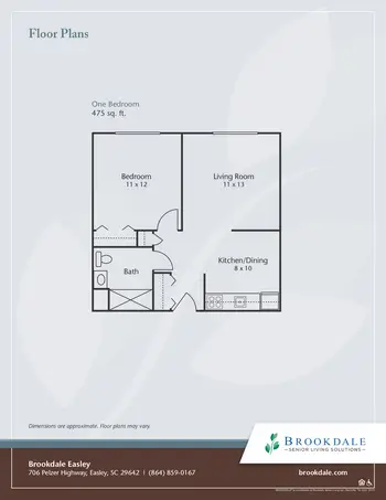 Floorplan of Easley Place, Assisted Living, Nursing Home, Independent Living, CCRC, Easley, SC 3