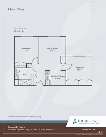 Floorplan of Easley Place, Assisted Living, Nursing Home, Independent Living, CCRC, Easley, SC 4