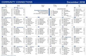 Activity Calendar of Arbol Residences of Santa Rosa, Assisted Living, Nursing Home, Independent Living, CCRC, Santa Rosa, CA 7