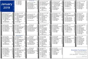 Activity Calendar of Arbol Residences of Santa Rosa, Assisted Living, Nursing Home, Independent Living, CCRC, Santa Rosa, CA 11