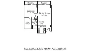 Floorplan of Brookdale Galleria, Assisted Living, Nursing Home, Independent Living, CCRC, Houston, TX 14