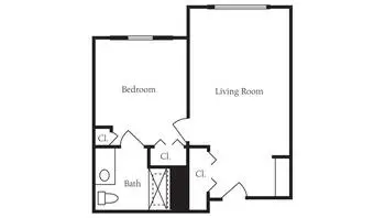 Floorplan of Brookdale Galleria, Assisted Living, Nursing Home, Independent Living, CCRC, Houston, TX 15