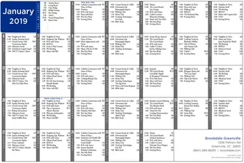 Activity Calendar of Brookdale Greenville, Assisted Living, Nursing Home, Independent Living, CCRC, Greenville, SC 3