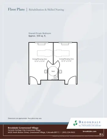 Floorplan of Brookdale Greenwood Village, Assisted Living, Nursing Home, Independent Living, CCRC, Greenwood Village, CO 8
