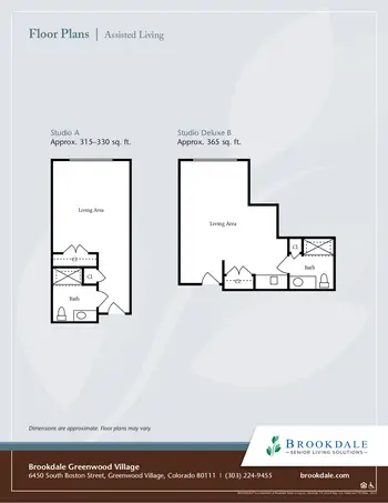Floorplan of Brookdale Greenwood Village, Assisted Living, Nursing Home, Independent Living, CCRC, Greenwood Village, CO 9