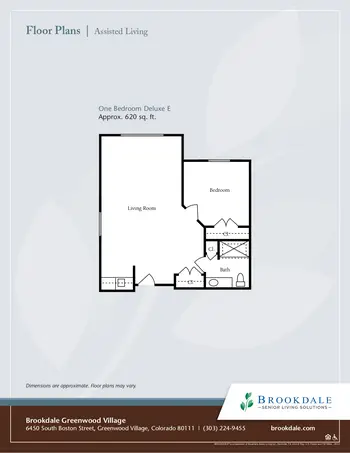 Floorplan of Brookdale Greenwood Village, Assisted Living, Nursing Home, Independent Living, CCRC, Greenwood Village, CO 11