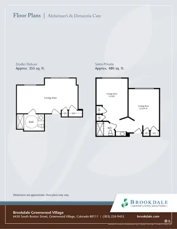 Floorplan of Brookdale Greenwood Village, Assisted Living, Nursing Home, Independent Living, CCRC, Greenwood Village, CO 13