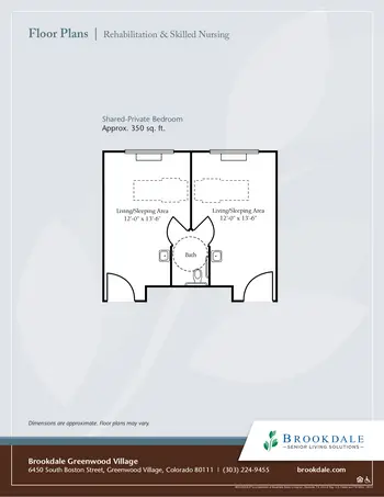 Floorplan of Brookdale Greenwood Village, Assisted Living, Nursing Home, Independent Living, CCRC, Greenwood Village, CO 16