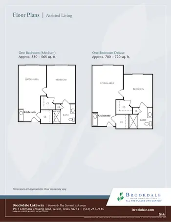 Floorplan of Brookdale Lakeway, Assisted Living, Nursing Home, Independent Living, CCRC, Lakeway, TX 2