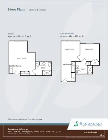 Floorplan of Brookdale Lakeway, Assisted Living, Nursing Home, Independent Living, CCRC, Lakeway, TX 9