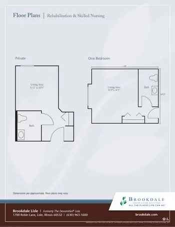Floorplan of Brookdale Lisle, Assisted Living, Nursing Home, Independent Living, CCRC, Lisle, IL 5